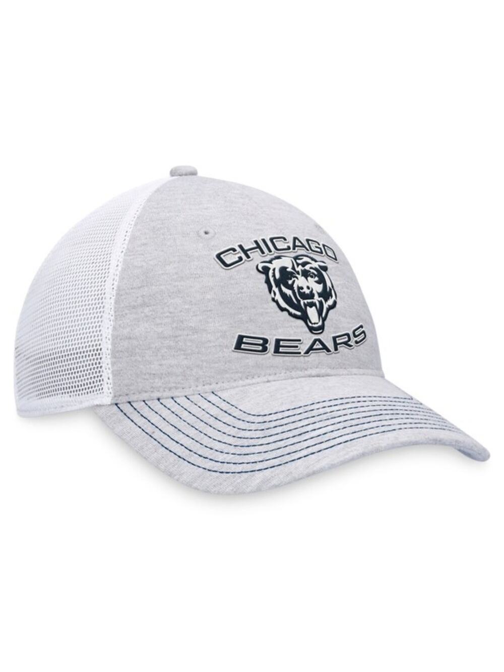 Chicago Bears Fanatics Heather Gray Trucker Adjustable Hat